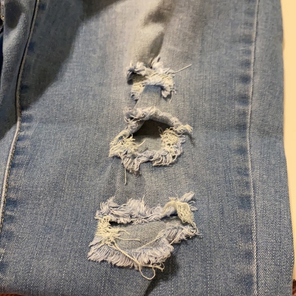 GOGO JEANS HIGH RISE ANKLE JEANS DISTRESS SZ 15 - Picture 5 of 6
